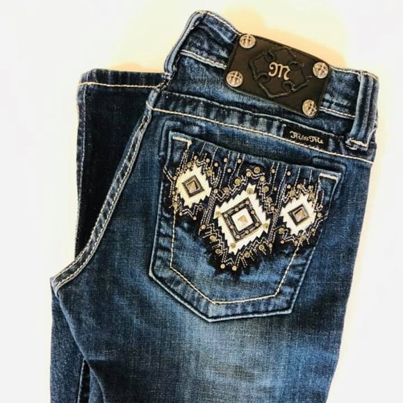 Miss Me Denim - Miss Me boot cut jeans 27 bling